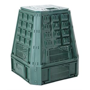 Pemberly Row 180 Gallon Resin Outdoor Composter in Forest Green