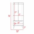 Pemberly Row Wood Closet with 2 Door Cabinets and 1 Drawer in Light Oak