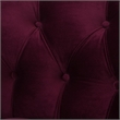 Pemberly Row Tufted Accent Chair with Nailhead Trim in Burgundy