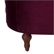 Pemberly Row Tufted Accent Chair with Nailhead Trim in Burgundy