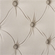 Pemberly Row Tufted Wingback King Bed with Nailhead Accents in Sky Neutral
