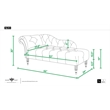 Pemberly Row Tufted Roll Arm Chaise Lounge with Nailhead Trim in Navy Blue