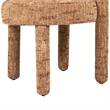 Pemberly Row Arched Upholstered Dining Side Chair Set of 2 in Orange Chenille
