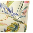 Pemberly Row Upholstered Accent Chair with Nailhead Trim in Off White Floral