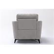 Pemberly Row Light Gray Woven Fabric Sofa Loveseat Chair Living Room Set