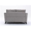 Pemberly Row Light Gray Woven Fabric Sofa Loveseat Chair Living Room Set