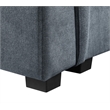 Pemberly Row Gray Woven Fabric 7-Seater Corner Sectional with Ottoman