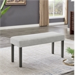 Pemberly Row Light Gray Fabric Upholstered 40