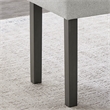 Pemberly Row Light Gray Fabric Upholstered 40