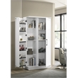 Pemberly Row 2-Door Engineered Wood Storage Cabinet with Shelves in White