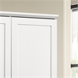 Pemberly Row 2-Door Engineered Wood Storage Cabinet with Shelves in White