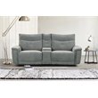 Pemberly Row 3-Piece Power Reclining Loveseat With USB & Cupholders in Dark Gray