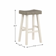 Pemberly Row 4-Piece Wood Pub Height Dining Set in White and Coffee