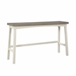 Pemberly Row 4-Piece Wood Pub Height Dining Set in White and Coffee
