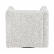 Pemberly Row Jacquard 360-Degree Swivel Cube Chair With Lumbar Pillow in Beige