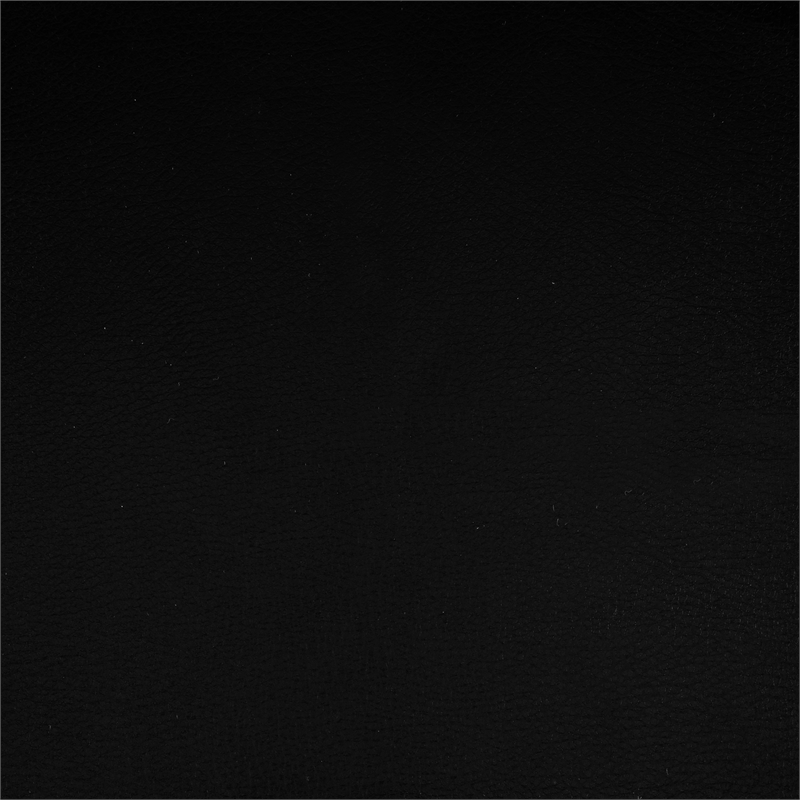 Pemberly Row Faux Leather Glider Manual Recliner With Tab Pull in Black