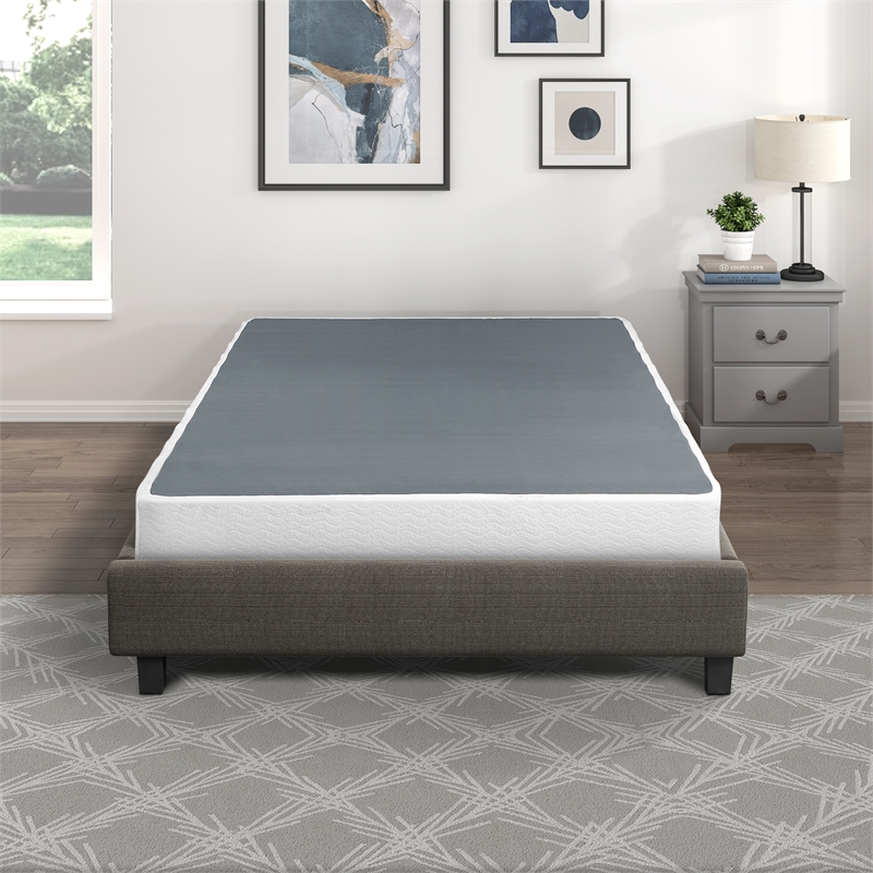 Pemberly Row California King Mattress Foundation 600 lb Capacity in White