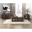 Pemberly Row Wood Sofa Table with Drawer and Cabinet Storage in Espresso
