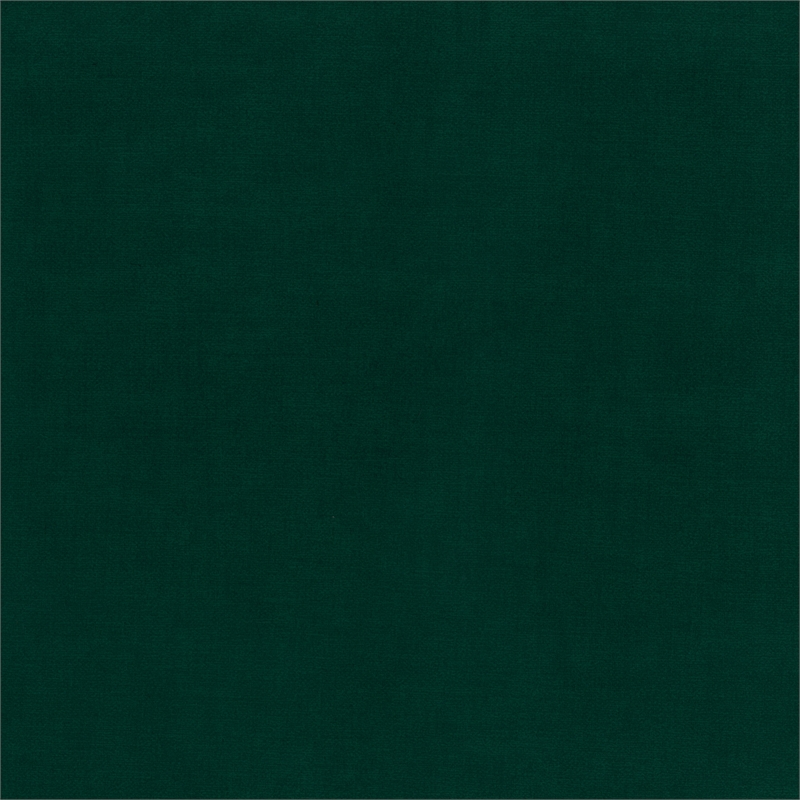 Pemberly Row Velvet Curved Accent Chair with Gold Metal Legs in Dark Green