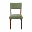 Pemberly Row Chenille Upholstered Dining Side Chair 250 lb Capacity in Olive