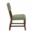 Pemberly Row Chenille Upholstered Dining Side Chair 250 lb Capacity in Olive