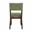 Pemberly Row Chenille Upholstered Dining Side Chair 250 lb Capacity in Olive