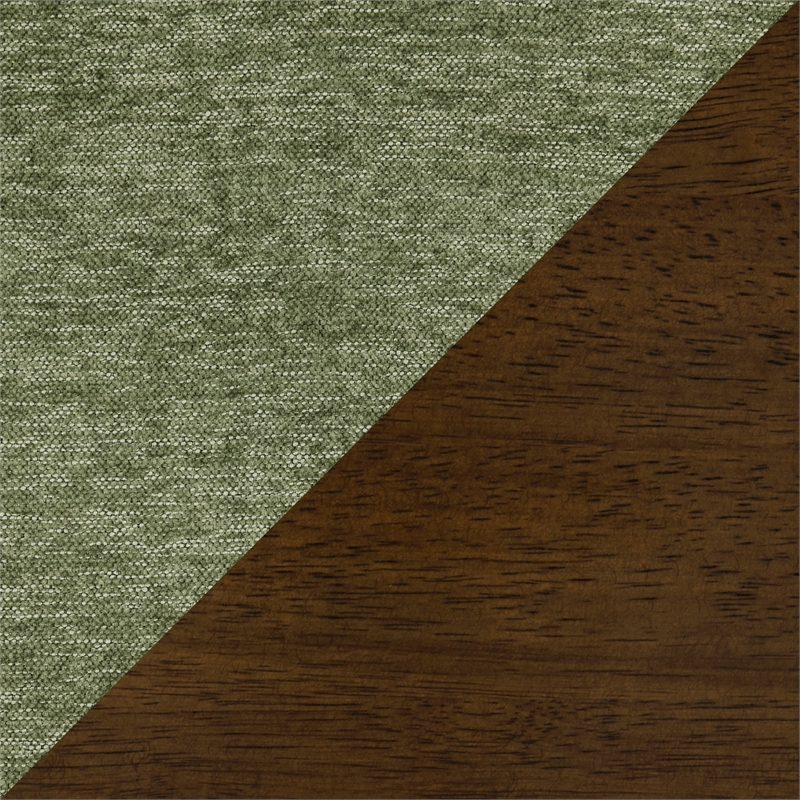 Pemberly Row Chenille Upholstered Dining Side Chair 250 lb Capacity in Olive