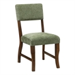 Pemberly Row Chenille Upholstered Dining Side Chair 250 lb Capacity in Olive