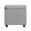 Pemberly Row Chenille Accent Chair with Decorative Pillow in Gray