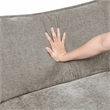 Pemberly Row Chenille Sofa with Reversible Loose Cushions in Dark Pewter