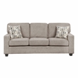 Pemberly Row Chenille Sofa with Reversible Cushions and 2 Pillows in Taupe