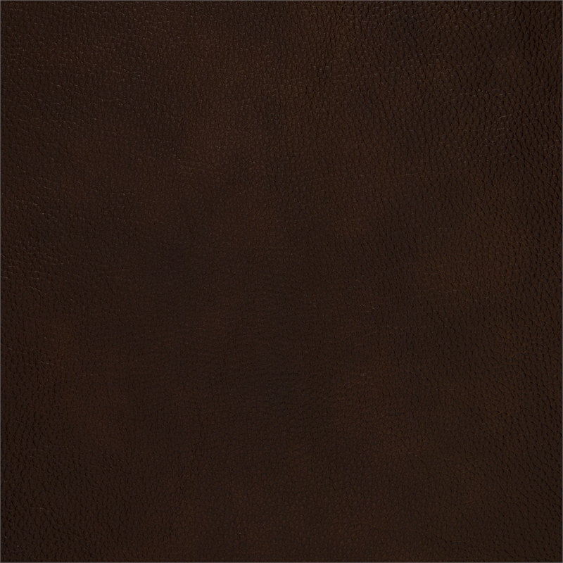 Pemberly Row Top Grain Leather Sofa with Nailhead Trim in Brown