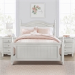 Pemberly Row Rubberwood and MDF Board Full Platform Bed in White