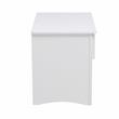 Pemberly Row 1-Drawer Transitional Wood Nightstand with Storage Cubby in White