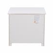 Pemberly Row 1-Drawer Transitional Wood Nightstand with Storage Cubby in White