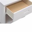 Pemberly Row 1-Drawer Transitional Wood Nightstand with Storage Cubby in White