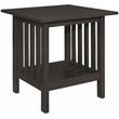 Pemberly Row 3-Piece Rubberwood Coffee Table Set with Shelves in Antique Gray