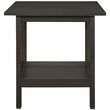 Pemberly Row 3-Piece Rubberwood Coffee Table Set with Shelves in Antique Gray