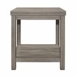 Pemberly Row 3-Piece Transitional Wood Occasional Table Set in Weathered Gray