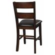 Pemberly Row Wood Counter Height Dining Chairs in Cherry (Set of 2)