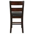 Pemberly Row Wood Counter Height Dining Chairs in Cherry (Set of 2)