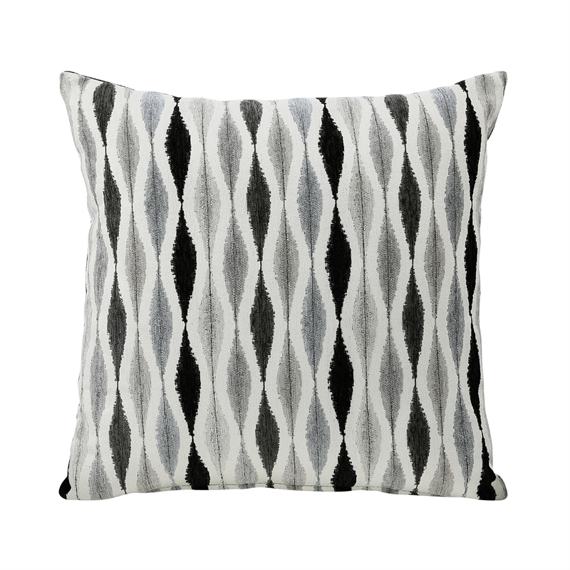 Pemberly Row Chenille Loveseat with Reversible Cushions in Dark Gray