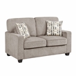 Pemberly Row Chenille 2-Piece Sofa and Loveseat Set in Taupe