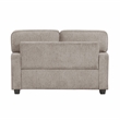 Pemberly Row Chenille 2-Piece Sofa and Loveseat Set in Taupe