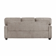 Pemberly Row Chenille 2-Piece Sofa and Loveseat Set in Taupe