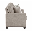 Pemberly Row Chenille 2-Piece Sofa and Loveseat Set in Taupe
