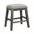 Pemberly Row 5-Pc Counter Height Dining Set with Built-In Shelves in Gray