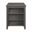 Pemberly Row 5-Pc Counter Height Dining Set with Built-In Shelves in Gray