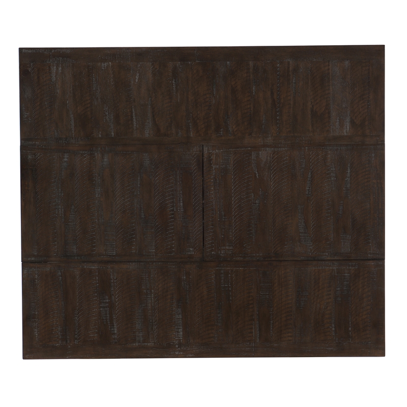 Pemberly Row 5-Pc Counter Height Dining Set with Wine Rack in Distressed Cherry