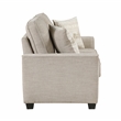 Pemberly Row Taupe Chenille 3-Piece Sofa Loveseat and Chair Set